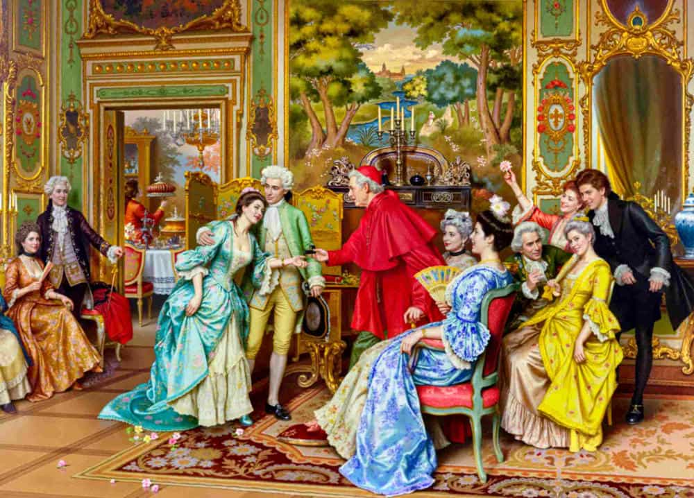 تابلوفرش چاپی طرح نقاشی فرانسوی کد 2020